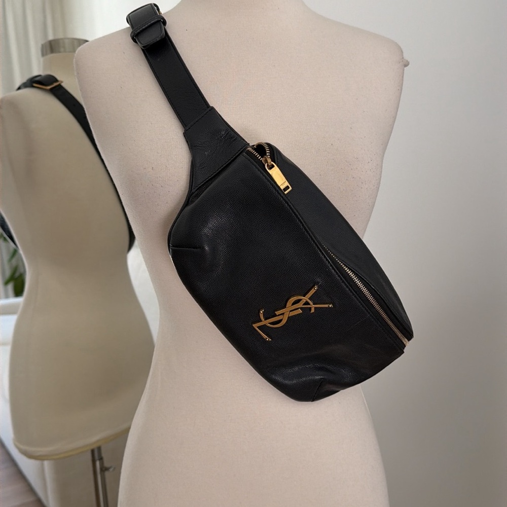 YSL Black Leather Belt Bag - Picture 2 of 3